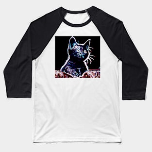 Curious Kitten Baseball T-Shirt